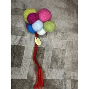 2012 Neiman Marcus Felt Ornament Burke & Pryde Designer Bauble Wool Rare